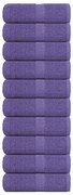 vidaXL Toalhas de rosto FROGN 10 unidades Roxo 30x30 cm 360 g/m²