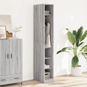 vidaXL Roupeiro 30x50x200 cm derivados de madeira cinzento sonoma