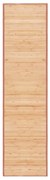 Tapete de bambu 80x300 cm castanho