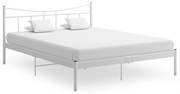 Estrutura de cama metal 140x200 cm branco