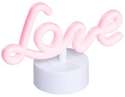 Candeeiro de Mesa Néon Vermelho Love Incl. LED - Liebe Design