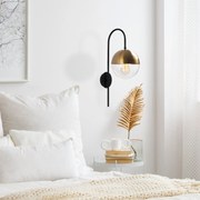 Candeeiro de Parede Bastos – Preto – 20 x 31 cm