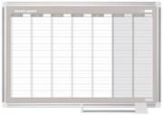 Quadro Branco Bi-office Planificação Magnético 60x90 cm Semanal