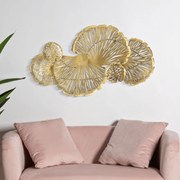 DECORAÇÃO DE PAREDE IRIS 115X5X64 CM DOURADO