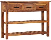 vidaXL Aparador com 3 gavetas 110x30x80 cm madeira de acácia maciça