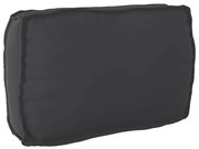 vidaXL Almofada de Palete para Encosto Preta 70 x 40 x 12 cm em Tecido Oxford