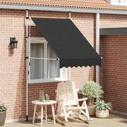 vidaXL Toldo retrátil manual 150 cm antracite