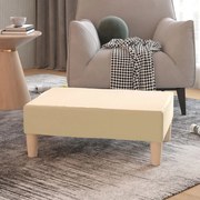 vidaXL Apoio de pés tecido 78x56x32 cor creme