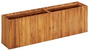vidaXL Vaso/floreira de jardim 150x30x50 cm madeira de acácia maciça