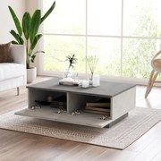 Mesa de Centro LV17 – Prateado e Antracite – 90x31,6x60 cm