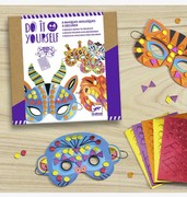Kit criativo Animais da selva 5 máscaras Djeco multicolor