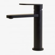 Torneira Para Lavatório De Latão Alameda Preto Mate & ↑20 Cm - Sklum
