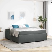 vidaXL Estrutura da Cama Outros Cinzento escuro 180 x 200 cm tecido