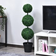 Planta artificial em forma de bolas, com dimensões de Ø 30 x 112 cm (altura), verde