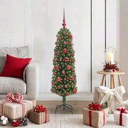 vidaXL Árvore de Natal Artificial Verde 120 cm PVC e Aço e Plástico