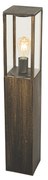 Candeeiro de pé vintage para exterior dourado antigo 80 cm IP44 - Charlois Industrial,Clássico / Antigo
