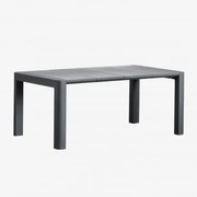 Mesa De Jantar Retangular Arnadine Cinza Grafito & 180 X 100 Cm - Sklum