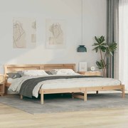 vidaXL Estrutura da Cama Castanho 200 x 200 cm Madeira de pinho maciça