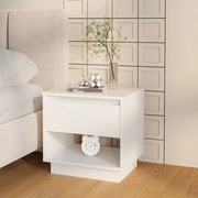 Mesa de cabeceira 45x34x44 cm contraplacado branco