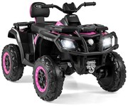 Carro elétrico infantil 12V com controle remoto, caminhão UTV elétrico, carro infantil, veículo infantil, preto