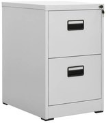 vidaXL Arquivador 46x62x72,5 cm aço cinzento-claro