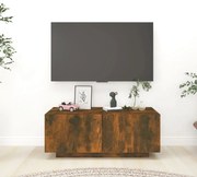 vidaXL Móvel p/ TV 100x35x40cm madeira processada cor carvalho fumado