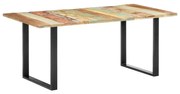 Mesa de jantar 180x90x76 cm madeira recuperada maciça