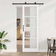 Porta Deslizante vidaXL com Conjunto de Ferragens 'ORKDAL'Branca 78x232 cm