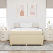vidaXL Estrutura da Cama Outros Creme 160 x 200 cm tecido