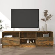 vidaXL Móvel p/ TV 150x33,5x45 cm madeira processada carvalho fumado