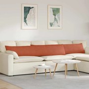 vidaXL Travesseiros de Sofá 2 pcs Laranja Vermelho 200 x 40 cm