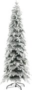 HOMCOM Árvore de Natal artificial 210 cm, árvore como real com 800 ramos densos, neve artificial, abertura automática | Aosom Portugal
