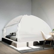 vidaXL Rede mosquiteira com portas malha 220 200x200x130 cm branco