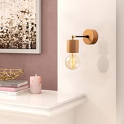 Candeeiro de Parede Xanthos – Natural – Diâmetro 10 cm, Altura 16 cm