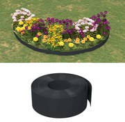 vidaXL Bordas de jardim 3 pcs 10 m 20 cm polietileno preto