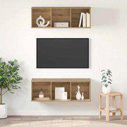 vidaXL Conjunto de móvel de TV 2 pcs Carvalho Artesanal