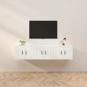 Móveis de TV de parede 3 pcs 57x34,5x40 cm branco