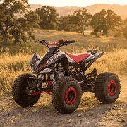 MINI MOTO 4 GASOLINA PARA CRIANÇAS 110cc PANTERA R8 automático com marcha atrás Vermelha