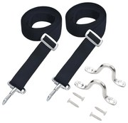 vidaXL Alças superiores para bimini 2 pcs tecido e aço inoxidável