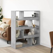 vidaXL Divisória 100x33x125,5 cm derivados de madeira cinzento cimento