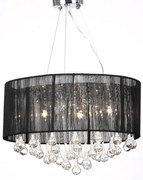 Candelabro preto com 85 cristais