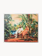 Quadro de parede pintado à mão com moldura em madeira Higher
