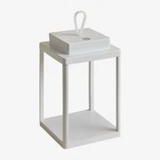 Lâmpada De Mesa Led Sem Fio Para Exterior Em Alumínio Xolara Branco - Sklum