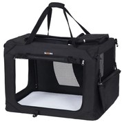 Caixa de transporte para cães para automóvel, dobrável em tecido Oxford. | FEANDREA | 91 x 63 x 63 cm | preto | PDC90H.