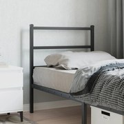 Cabeceira de cama 80 cm metal preto