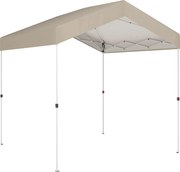 Outsunny Tenda Dobrável 2,4x2,4 m Pop-up UPF50+ Bloqueio Central Altura Ajustável Bolsa de Transporte Sacos de Areia Bege | Aosom Portugal