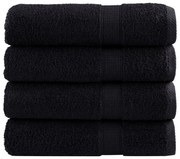 vidaXL Toalhas de banho premium SOLUND 4 pcs 100x150 cm 600 gsm verde