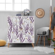 Armário Multiuso Multilux – Branco, Roxo, Lilás – 95x111x36 cm