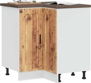 vidaXL Armário base canto cozinha Porto deriv. madeira madeira velha