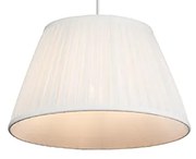 Candeeiro suspenso retro branco 35 cm - Plisse Retro